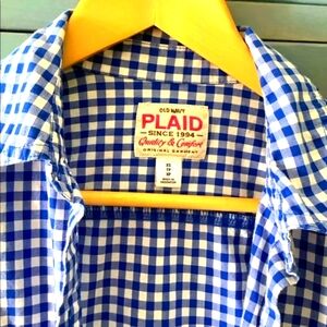 Old Navy Vintage Plaid Top Xsan